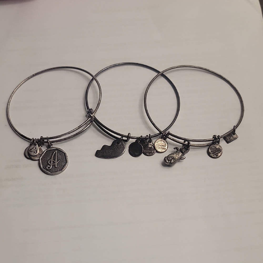 Silver Charm Bangle Set - image 1
